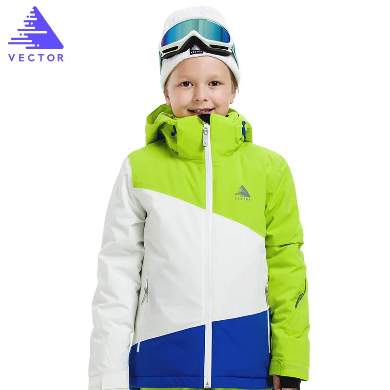 Boys1 jacket Зимние лыжные комплекты для девочек; лыжный костюм; детская ветрозащитная Водонепроницаемая Теплая Лыжная куртка; лыжные штаны для мальчиков и девочек; комплект одежды - Цвет: Boys1 jacket
