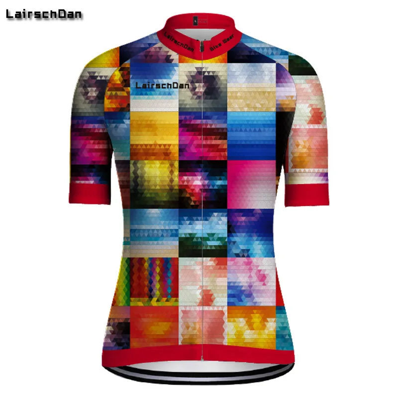 LairschDan 2018 Vélo Для женщин короткий рукав MTB велосипеда трикотажный топ велосипед