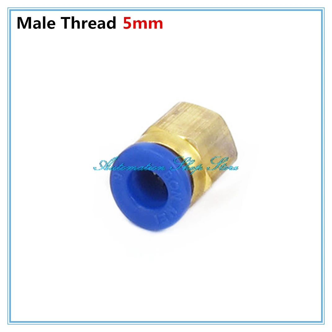 

5PCS M5 Male Thread 6mm Push in Tube Dia Pneumatic Air Quick Release Fitting Joint PC6-M5