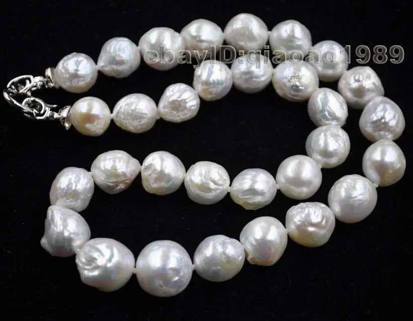 

GORGEOUS 11-15mm luster Natural Furrow Kasumi pearl necklace