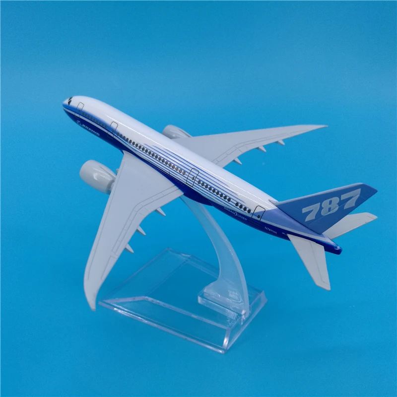 16 см Прототип Boeing 787 авиакомпании самолет модель B787 сплава авиации самолета