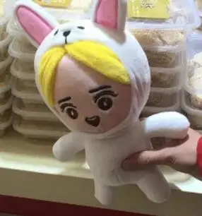 Kim Jun Myun Мультфильм Корея плюшевые Kpop EXO плюшевые игрушки суперзвезда Baek Хюн Чан Ёль Kai Se Hun Su Ho D.O Luhan Chen мягкие куклы болельщики подарок - Color: Kim Jun Myun