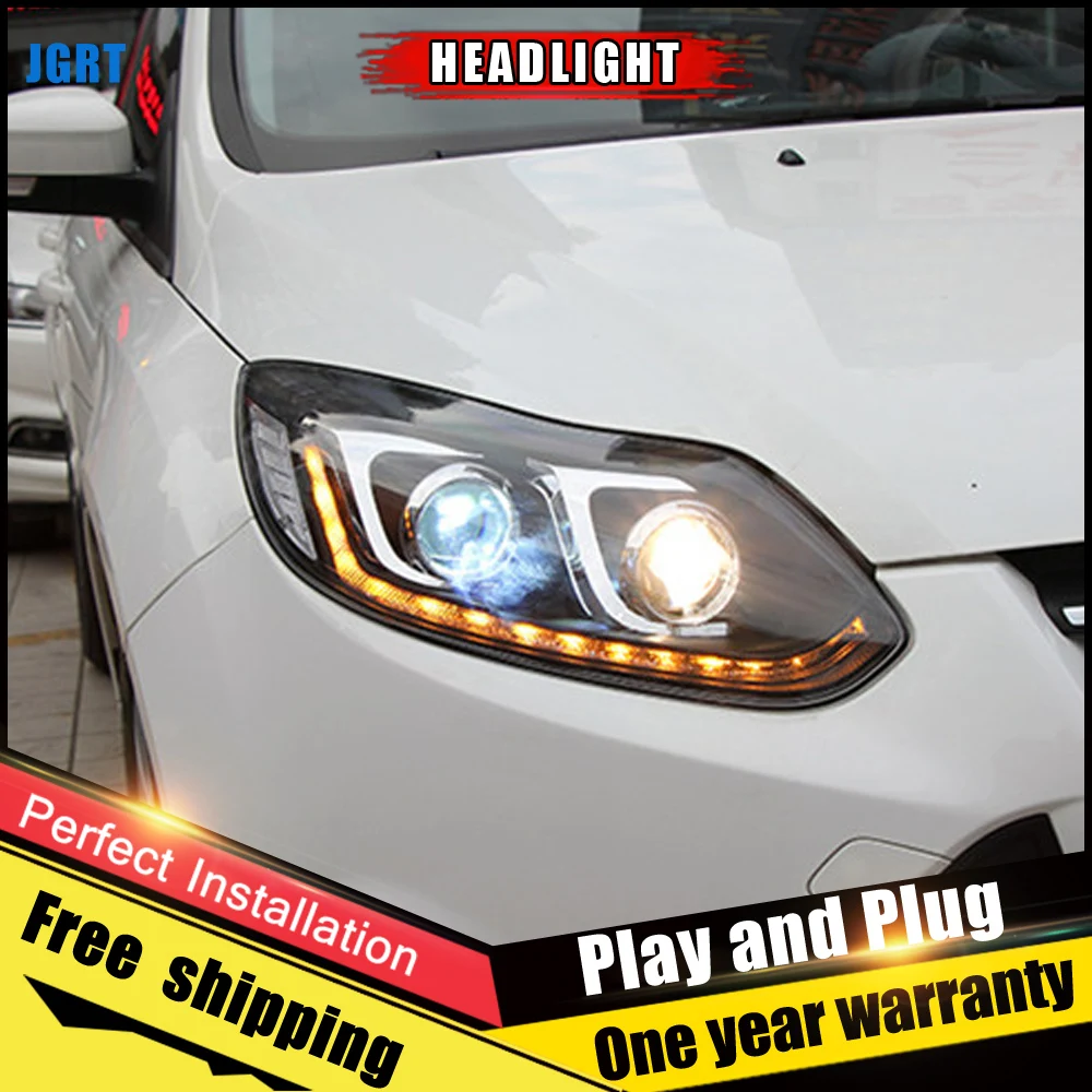 Автомобильные светодиодсветодиодный фары для Ford Focus 2012 2014 фокусировочной