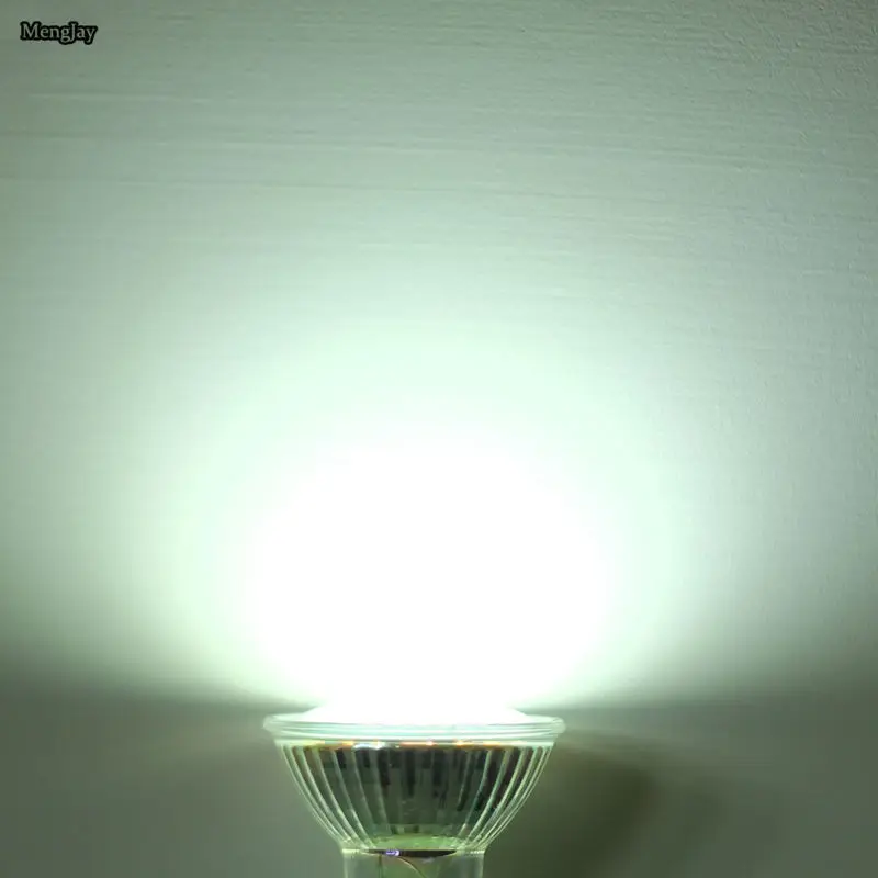 15x GU10 480lm 640lm 5w 6w SMD 3528 48 60 Светодиодная лампа со стеклянной крышкой холодный и