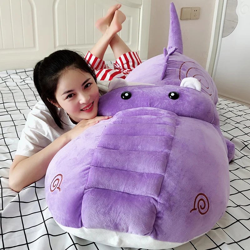 Jumbo мягкий игрушечный плюшевый крокодил животных мягкие мультфильм Бегемот кукла-подушка украшение подарок 63 дюймов 160 см DY50680