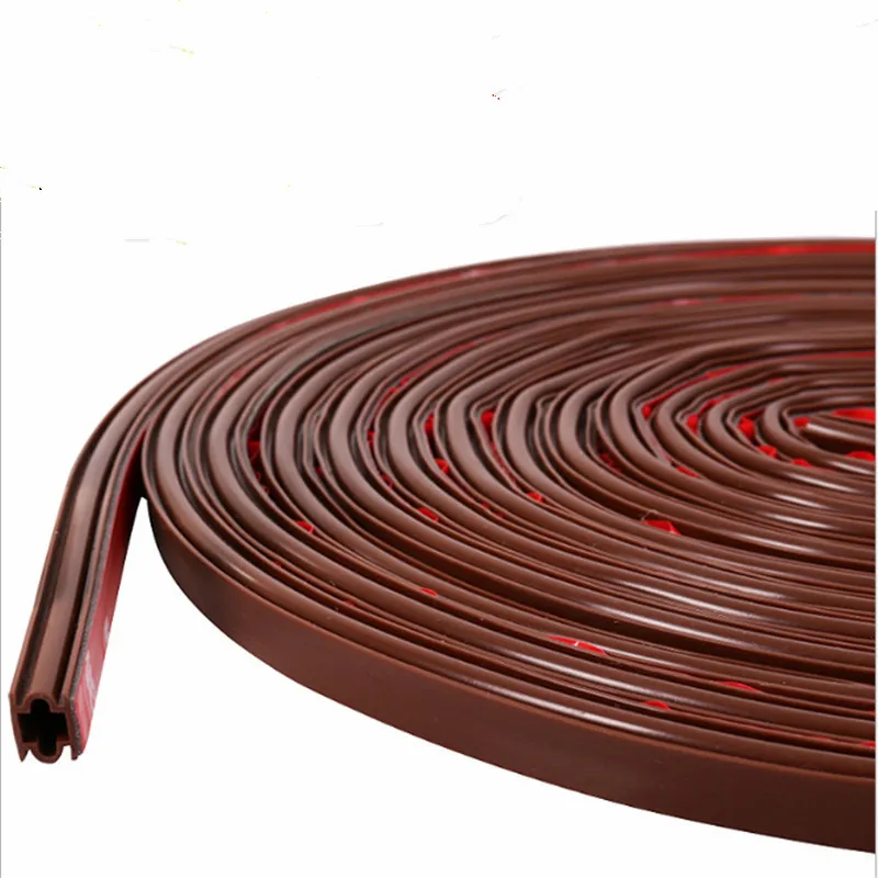 

10 x 6-20mm 6M Silicone rubber sealing strips crash soundproof door thong strip security door/ window sealed slot type