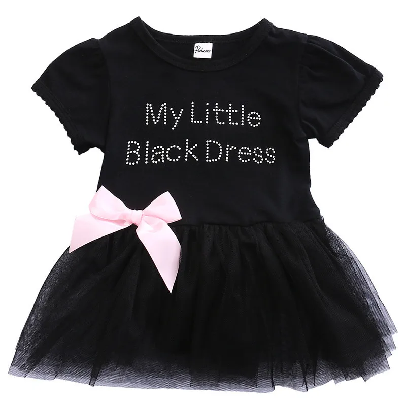 Одежда для маленьких девочек летнее платье Bebe my little blck в клетку с бантом малышей