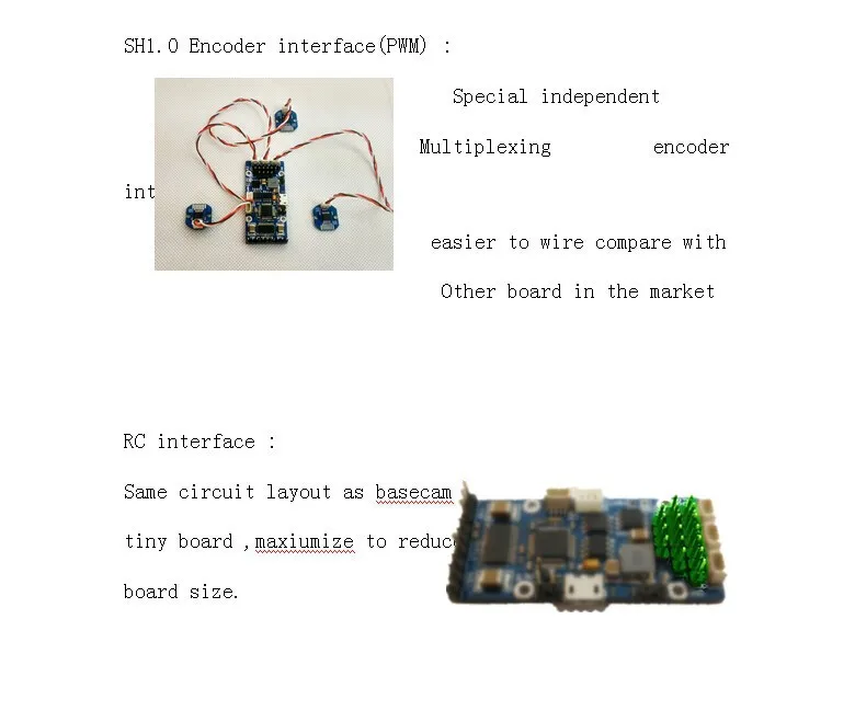 TinyPro 3 оси Карданный контроллер BGC 32 бит мини BGC Alexmos BaseCam Электроника простая с кодерами и 20608 IMU сенсор
