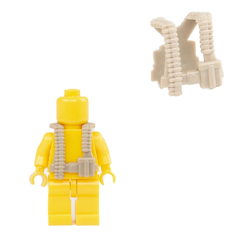 WW2 Military Army Tactical Vests Bricks German Soldier Paratrooper Ranger Rifleman SWAT Building Blocks Accessories DIY Toy C009