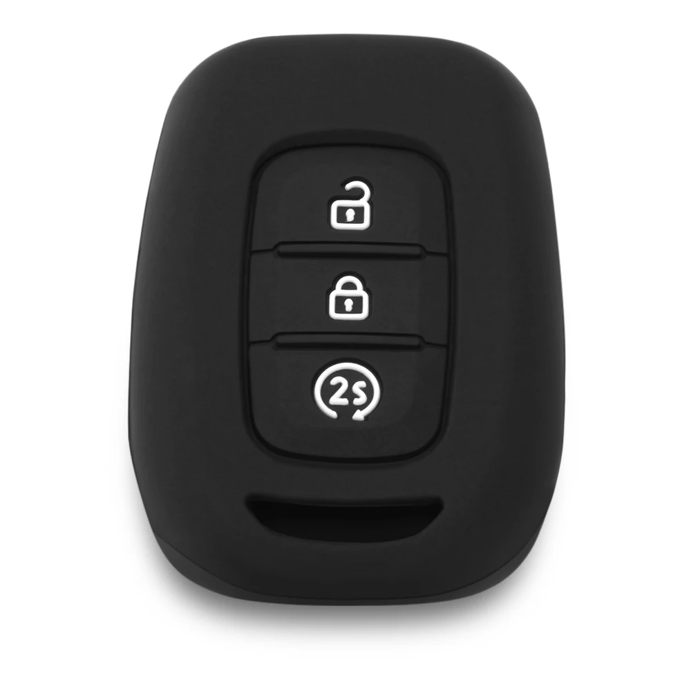 3 кнопки силиконовый Автомобильный Брелок чехол для дистанционного ключа Renault