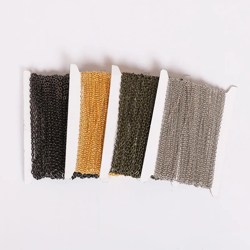 Металлические железные цепи для изготовления ювелирных изделий своими руками 10