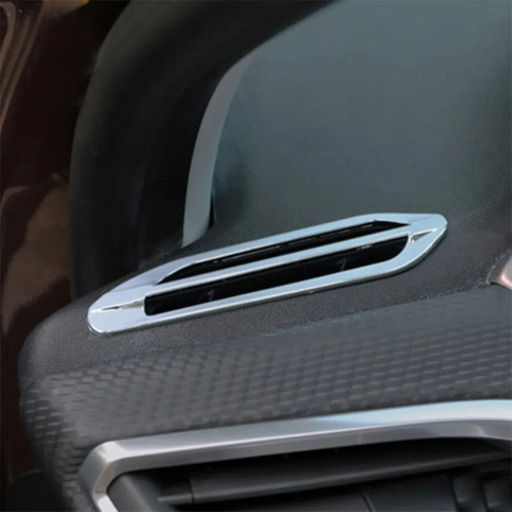 Цветные хромированные наклейки на вентиляционную решетку для Peugeot 208 2014 2015