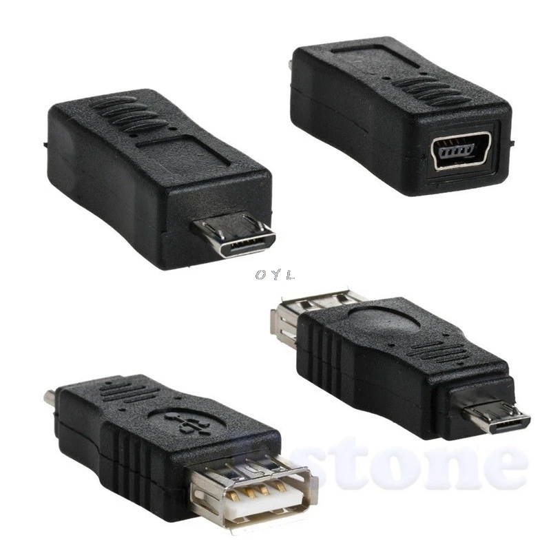 Новый 10 шт./компл. OTG 5pin F/M Mini Changer адаптер конвертер USB папа мама Micro гаджеты