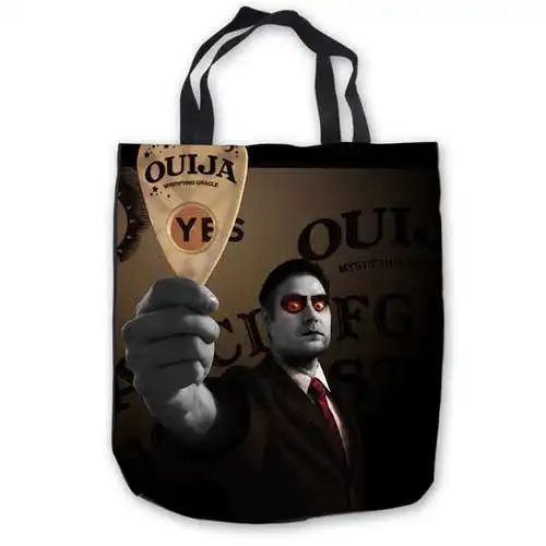 Пользовательские холст Бэтмен ouija доска ToteBags Ручные Сумки хозяйственная сумка