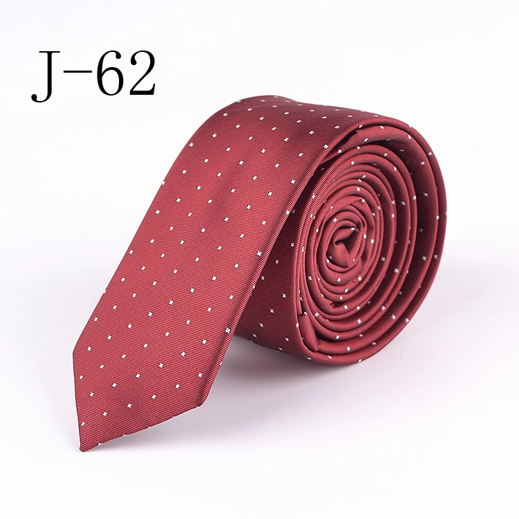

Fashion 5cm Design Ties Fancy Classic Red with White Dot Neck Tie High Quality Vintage Jacquard Woven Gravatas for Husband