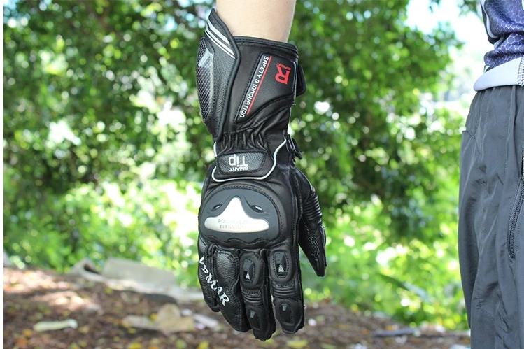 Дышащие велосипедные перчатки vemara кожаные для гонок спортивные мотоциклетные