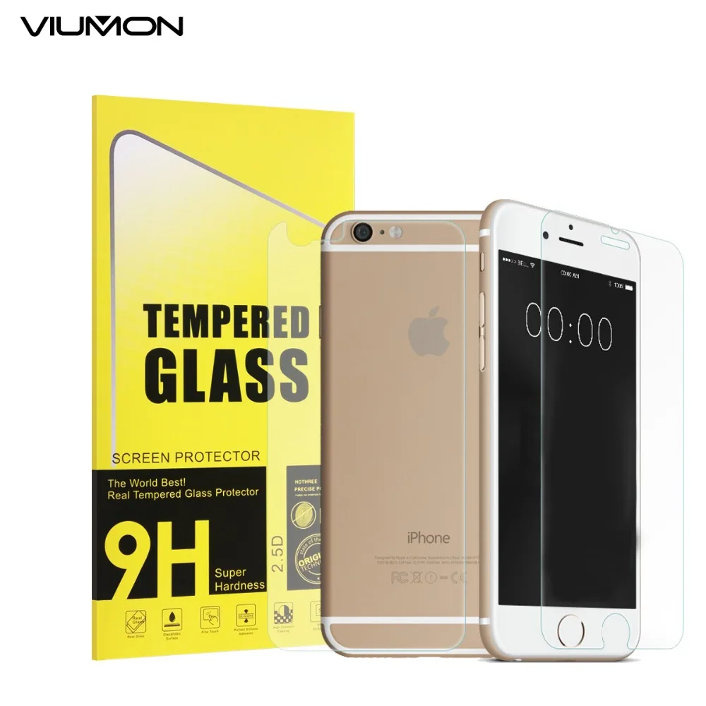 2 шт переднее + заднее закаленное стекло для iPhone 4 4S 5 5S SE 6 6s Plus 6sPlus защита заднего
