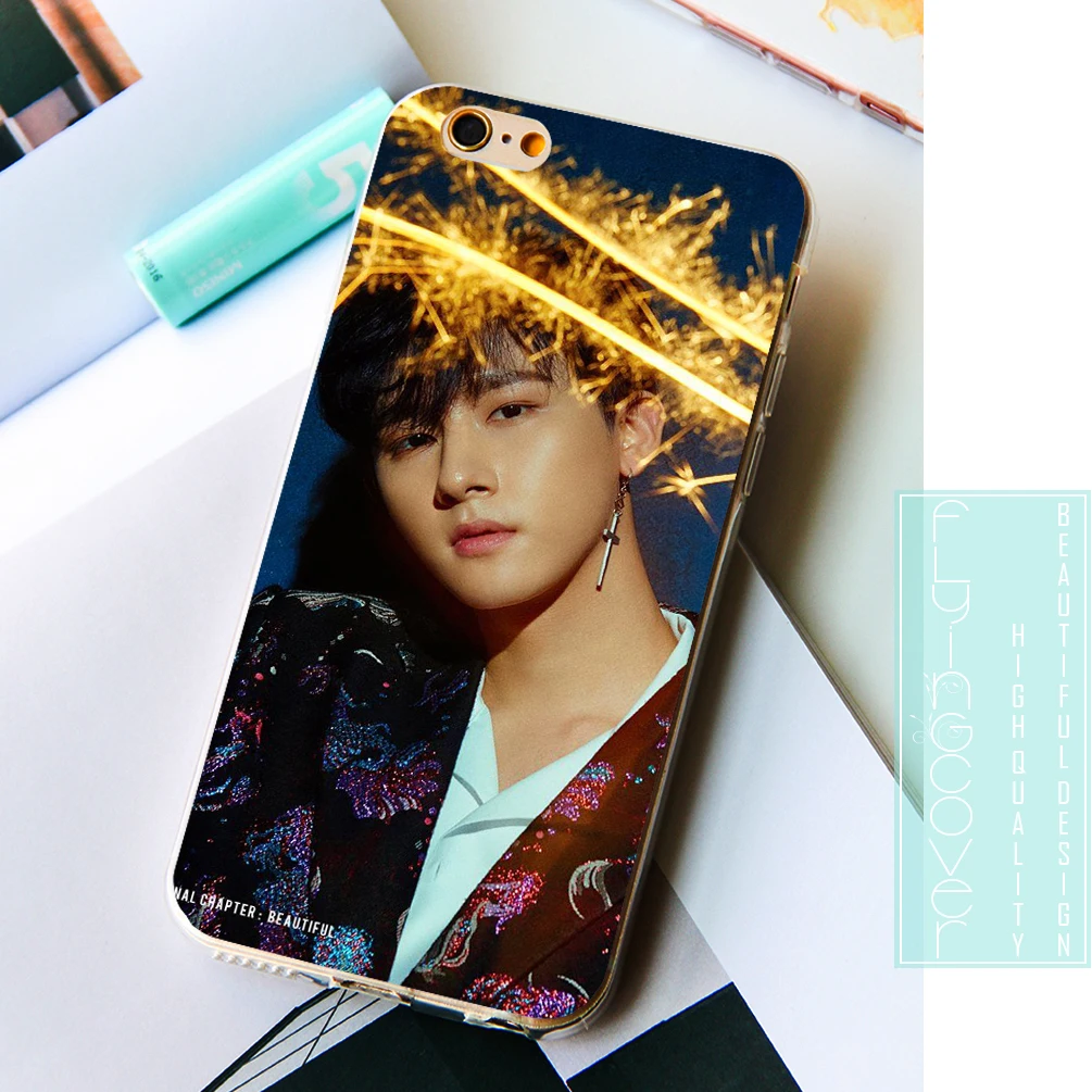 Fundas Monsta X JOOHEON Capa мягкие силиконовые чехлы для телефонов iPhone XS Max XR 7 8 6 S Plus 5s 5 SE 5C 4S 4