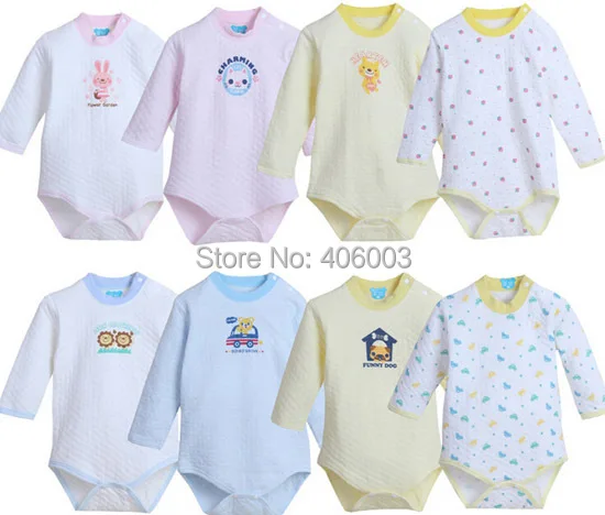 

Kids Baby Long Sleeve Romper Baby Toddle Winter Cotton Clothes