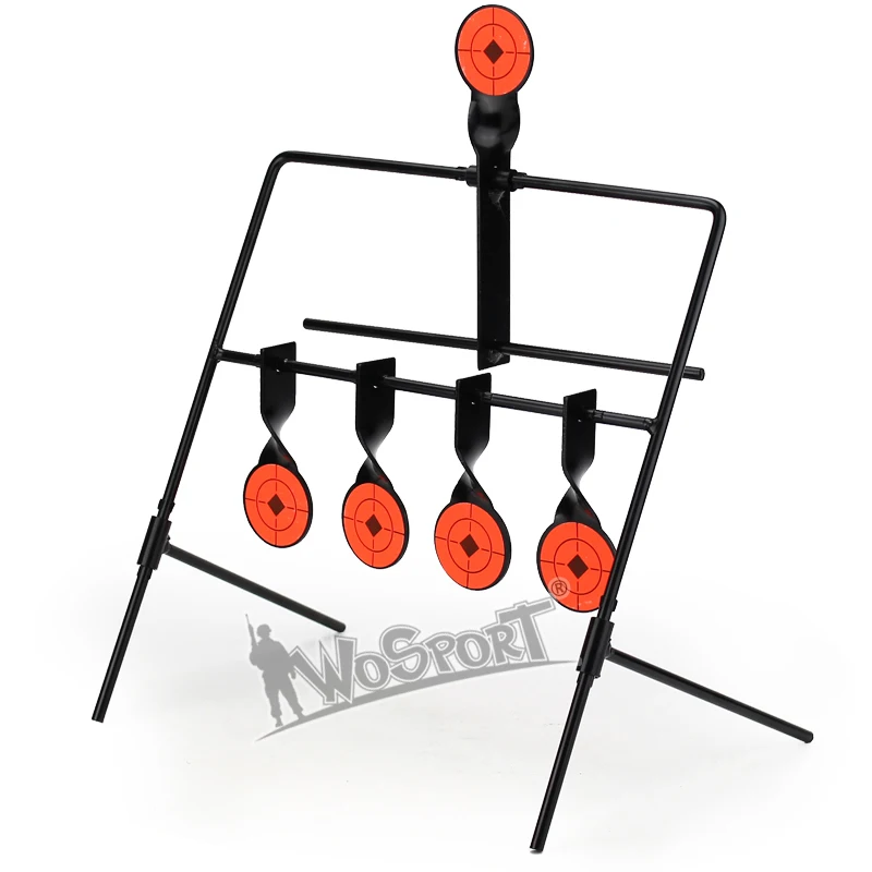 WoSporT 5-Plate Reset Shooting Target тактическая Металлическая стальная Рогатка BB gun страйкбол