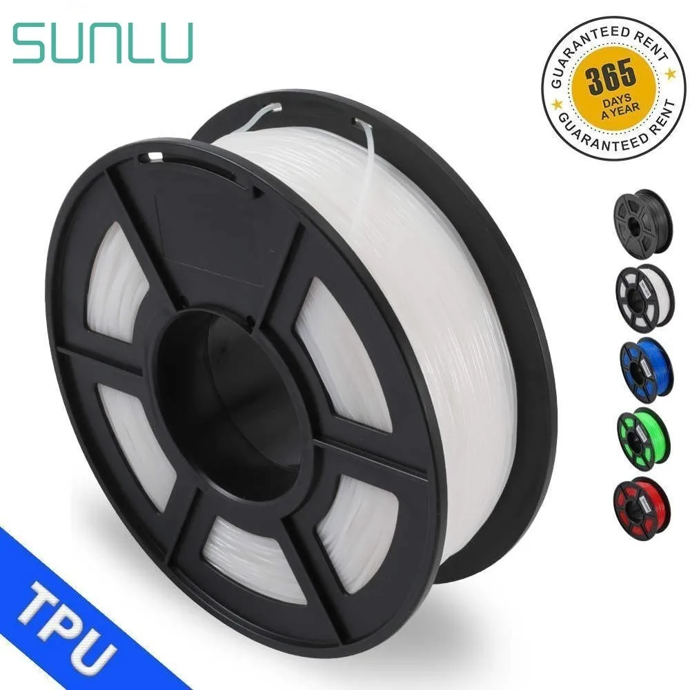 SUNLU ТПУ Гибкая нить для 3D принтера 0 5 кг 1 75 мм высокая прочность расходные