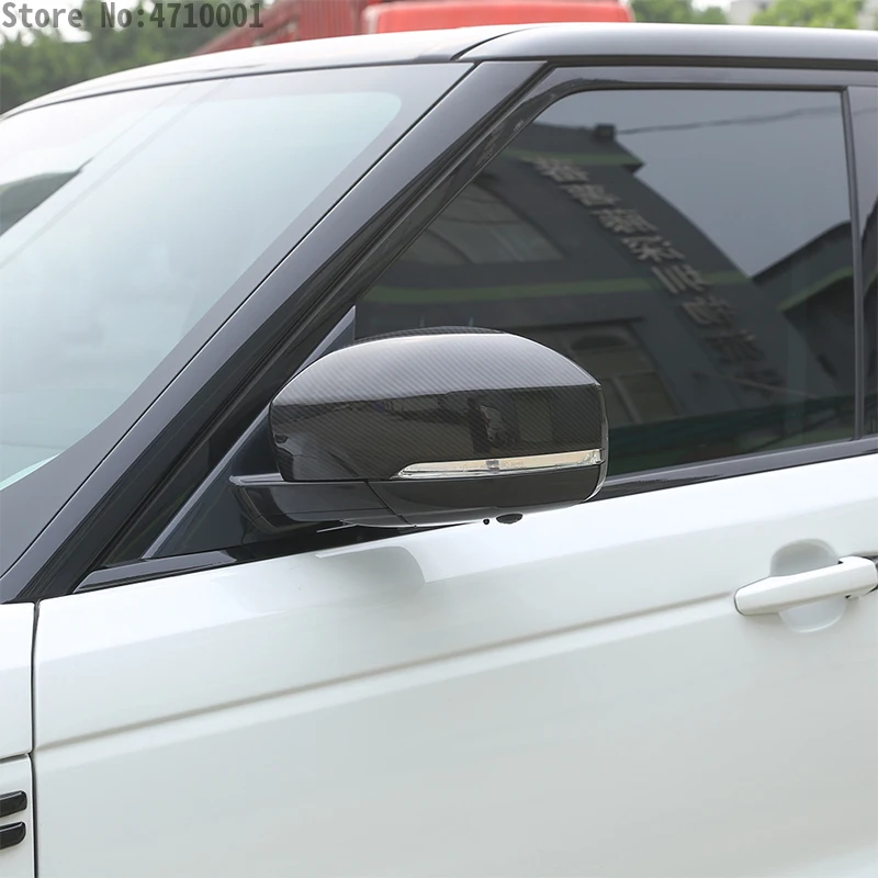 Углеродное волокно Стиль для Range Rover Sport RR Спорт 2014 17 ABS Пластик сбоку Зеркало