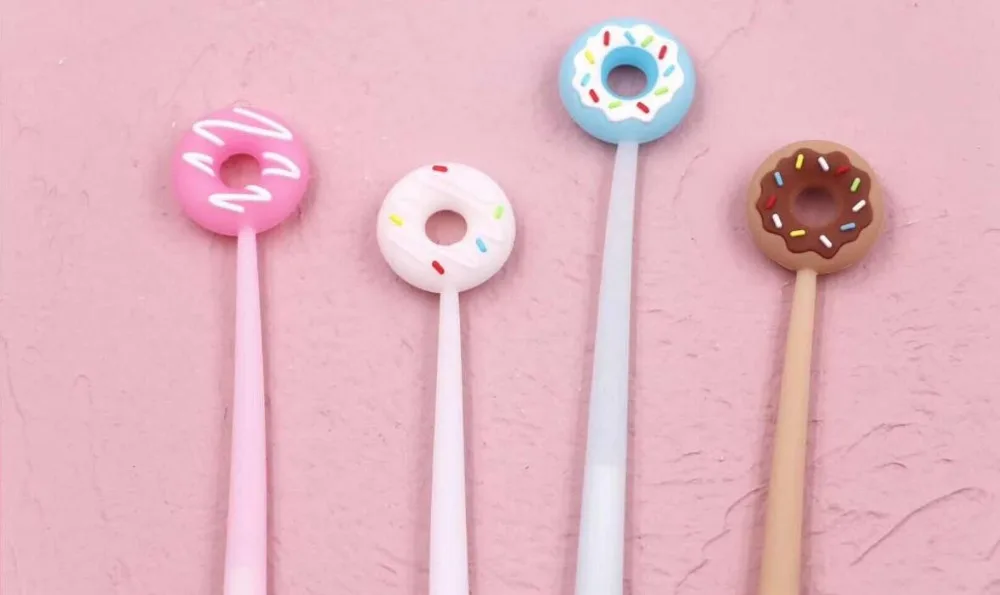 Korea color donut house мультипликационная гелевая ручка канцелярский призовой kawaii