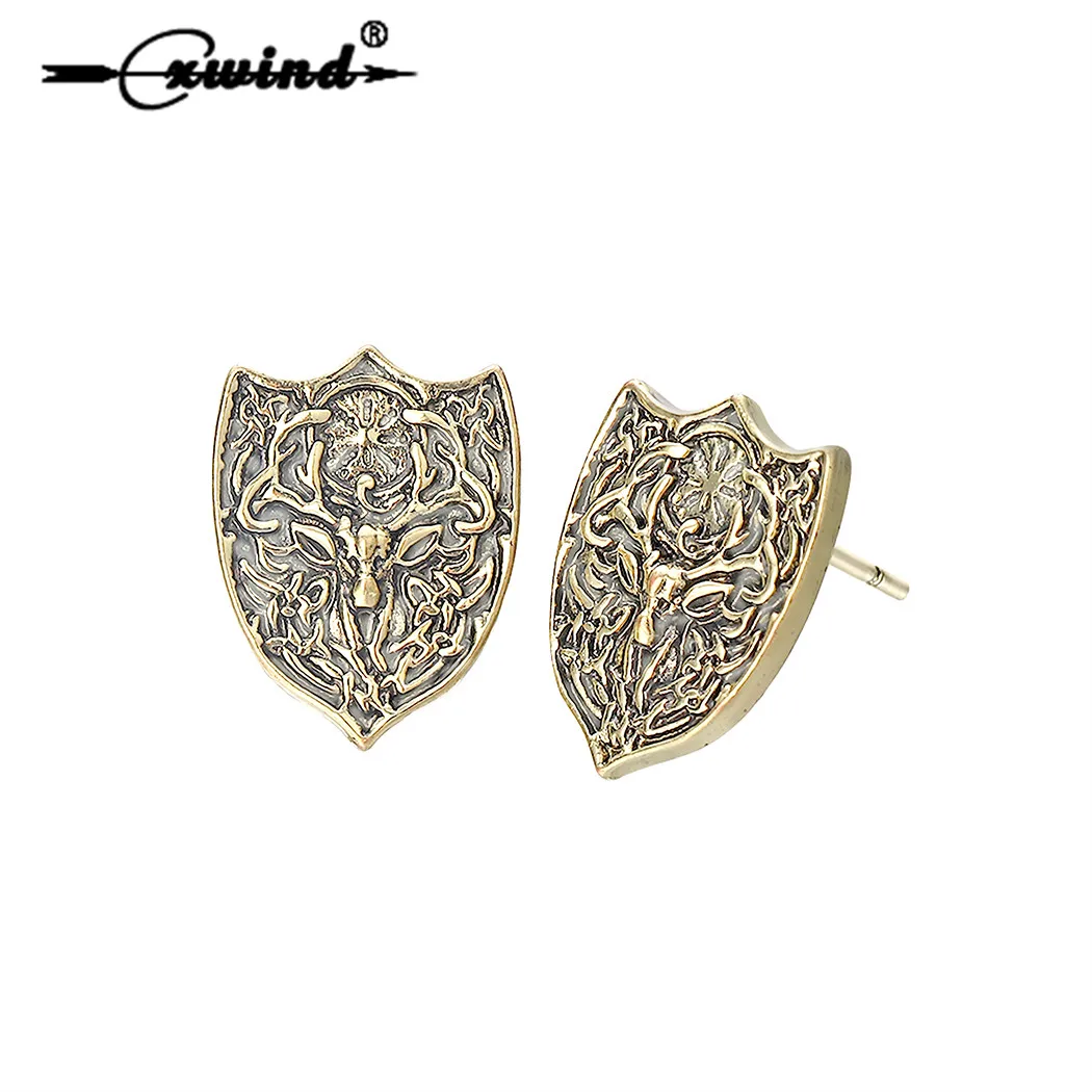 

Cxwind Vintage Animal Deer Earrings Luxury Boho Bohemian Snowflake Earrings Shield Earrings For Women Fashion Viking Jewelry