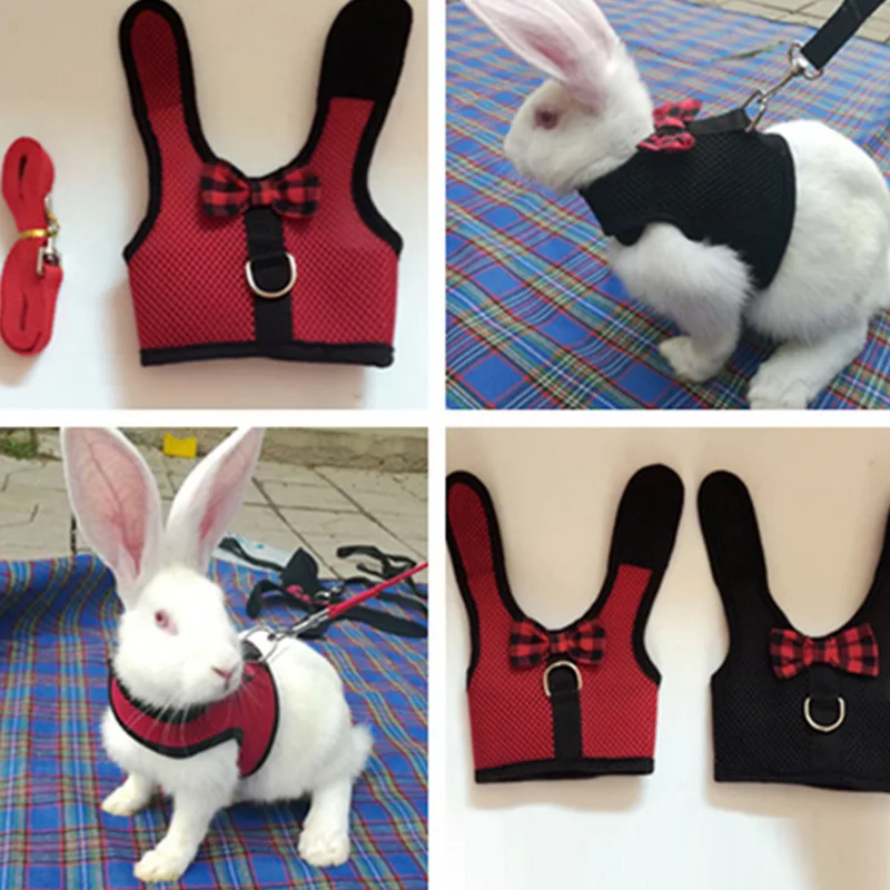 Регулируемый сетчатый поводок с бантиком для хомяка кролика щенка котенка набор