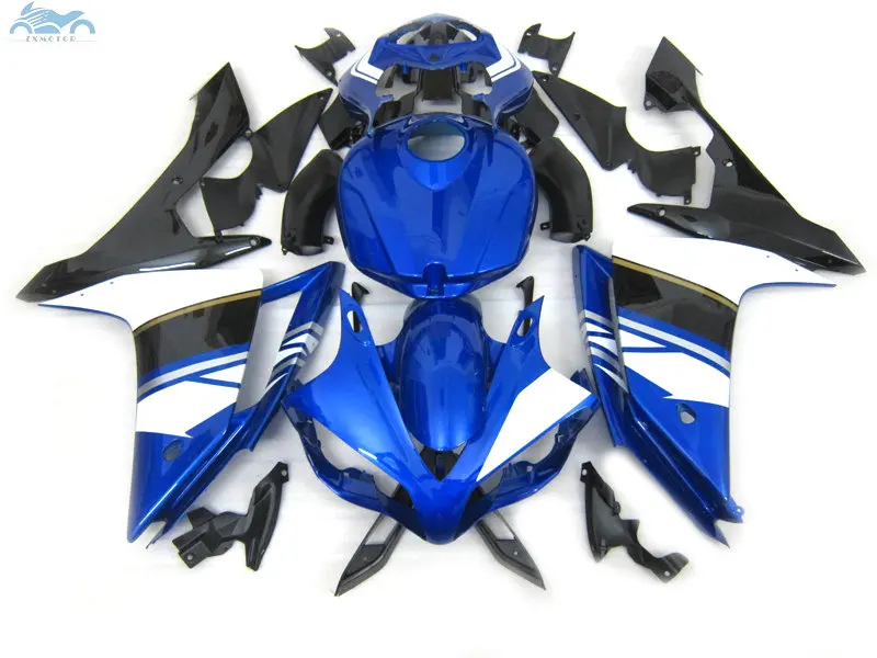 Комплект обтекателей для мотоцикла YAMAHA 2007 2008 YZFR1 YZF R1 07 08 белый синий обтекатели