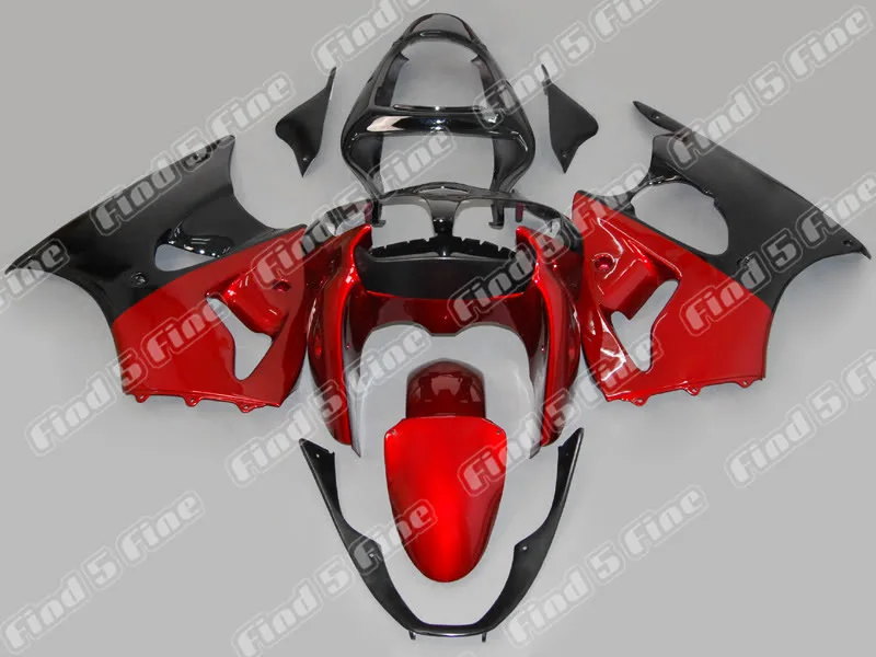 

red black for Kawasaki NINJA ZZR600 05-06 ZZR 600 2005-2006 05 06 2005 2006 ABS full motorcycle fairing kit