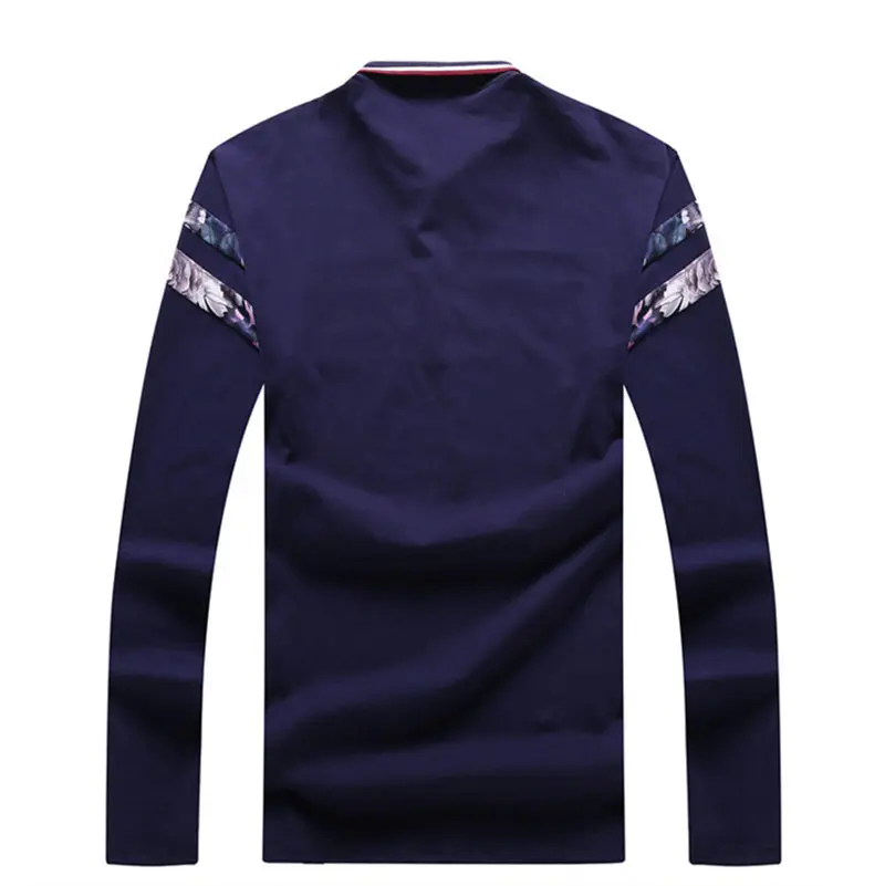 Мужская свободная рубашка поло с вышивкой|men polo shirt|polo shirt long sleevemale shirts |