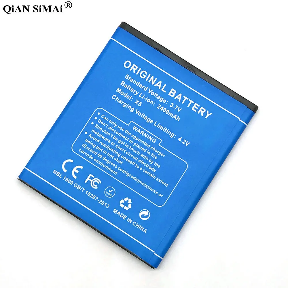 New 2400mAh Battery For DOOGEE X5 Pro High Capacity Replacement Mobile Phone Batteries Rechargeable extended | Мобильные телефоны и