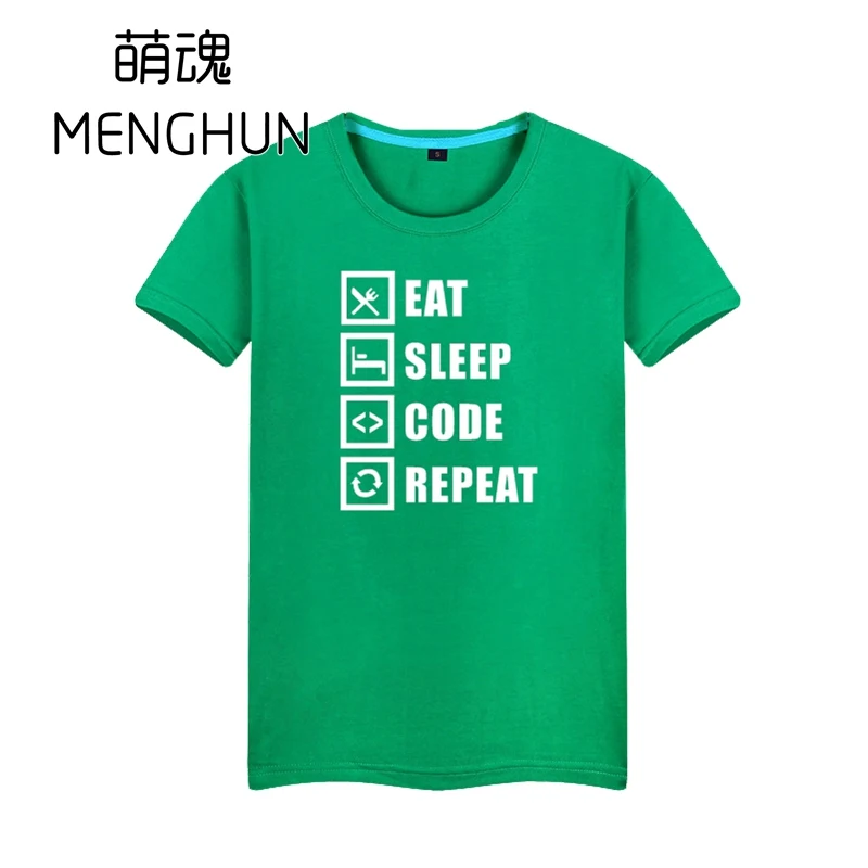 It programmer/Футболки с героями мультфильмов аниме фанаты игр летние хлопковые