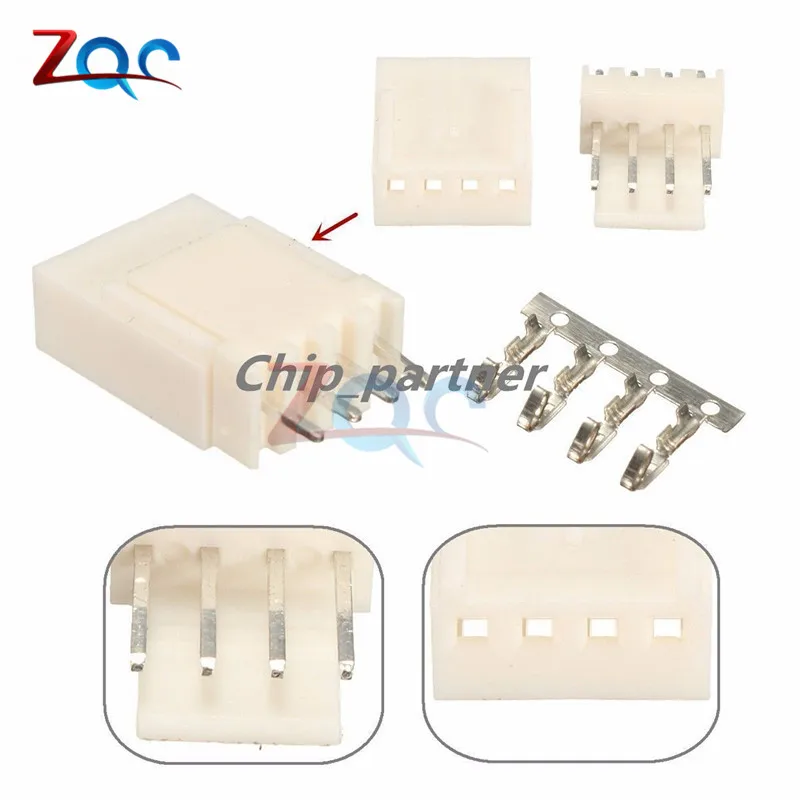 Набор из 20 контактных разъемов Kit4 Pin KF2510-4P KF2510 4 P 2 54 мм | Обустройство дома