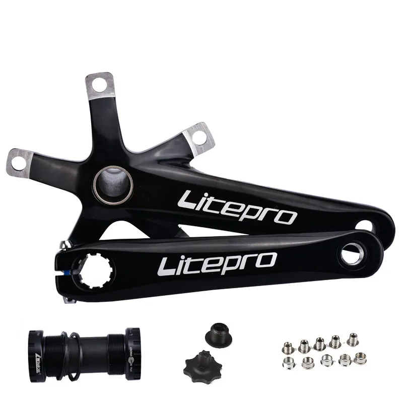 Litepro LP алюминиевый сплав складной велосипед рукоятка 170 мм BCD 130 коленчатый набор