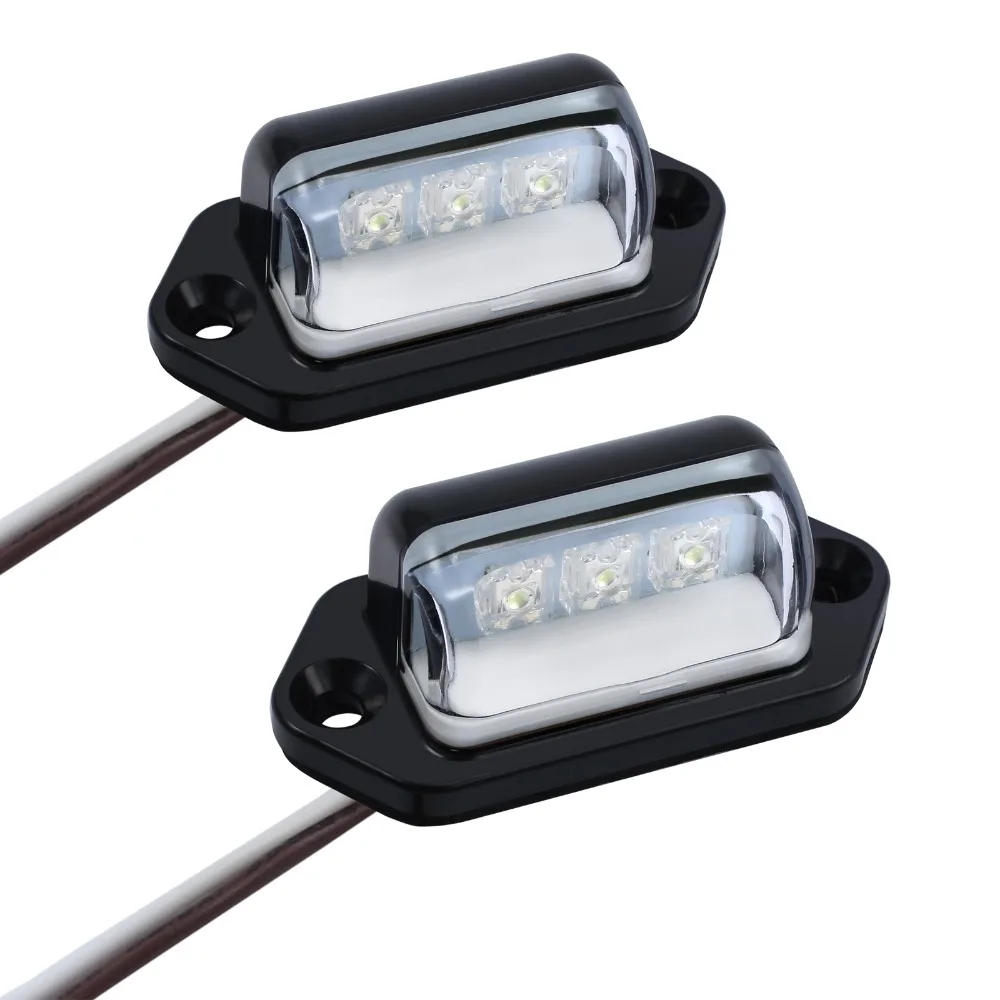 Neoteck Светодиодная лампа для номерного знака заднего вида 2 шт. светодиодный