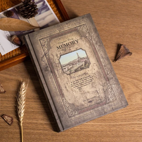 Myline Стильный блокнот Jotter для колледжа, офиса, канцелярские принадлежности, простой блокнот, утолщенный, небольшой, свежий, дневник, Ретро стиль, А5 - Цвет: 144C