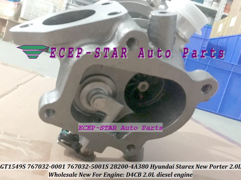 Турбокомпрессор Turbo GT1549S 767032 0001 5001S 28200 4A380 282004A380 для Hyundai Starex New Porter 2007 D4CB л|turbocharger