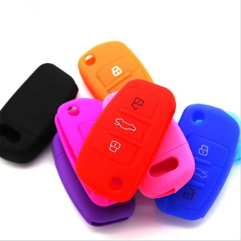 Бесплатная доставка новых автомобилей Силиконовые творческой кожи ключ крышка