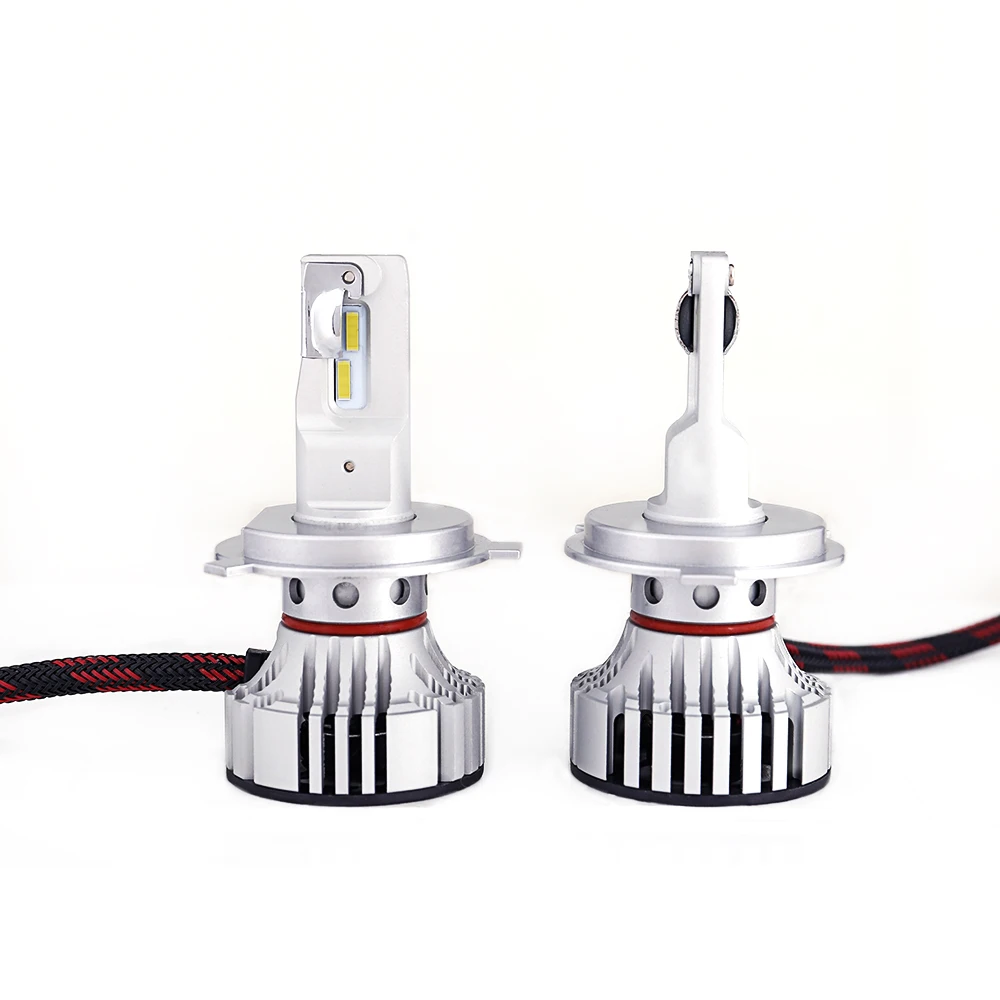 Автомобильный светодиодный фонарь Rockeybright H4 F2 9003 H13 9004 9007 Hi/lo, Автомобильный светодиодный противотуманный фонарь 72 Вт 12000лм, турбо вентилятор 6000 k, передние лампы