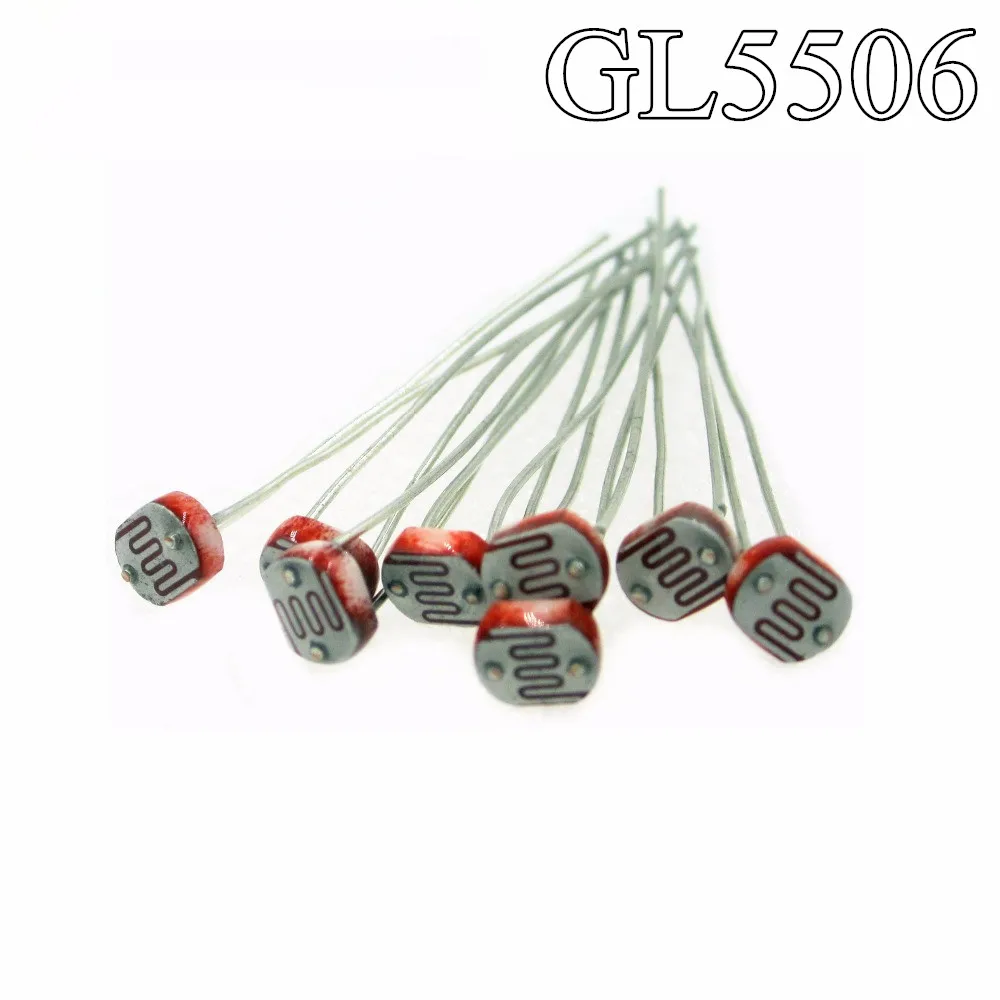 

HAILANGNIAO 50pcs Photo Light Sensitive Resistor Photoresistor 5506 GL5506