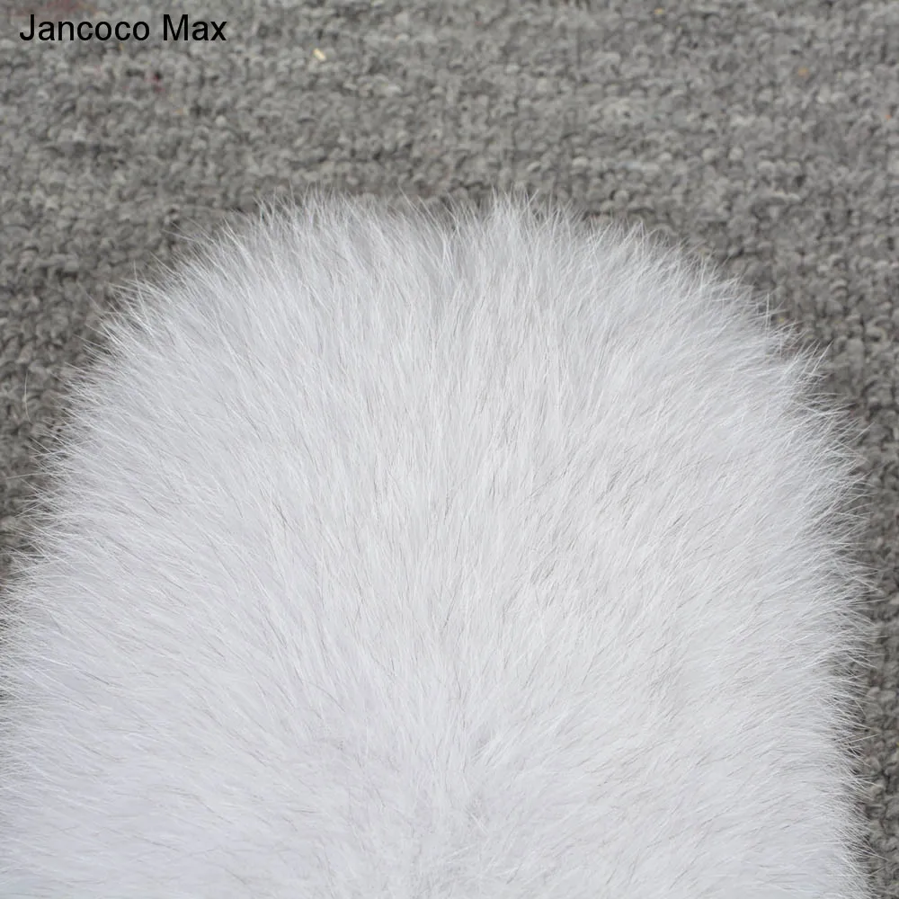 Jancoco Max зима женский Настоящий Лисий Мех рукава манжеты браслет-кольцо енот мех манжеты для моды парка пальто куртки Люкс S7231