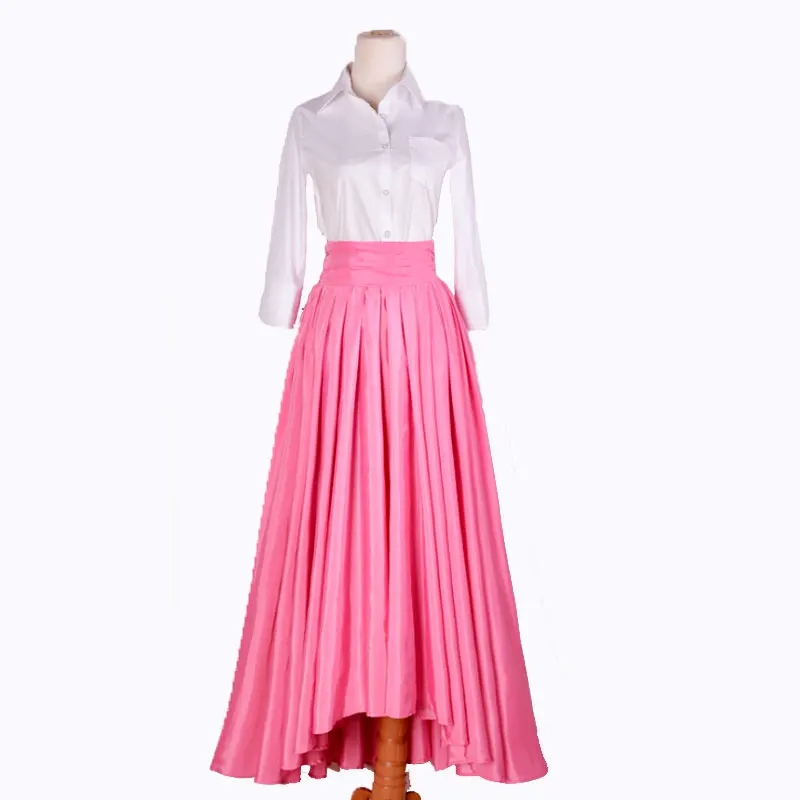 Неделя мод розовая женская юбка 2019 мода высокая нижняя с высокой талией длинной