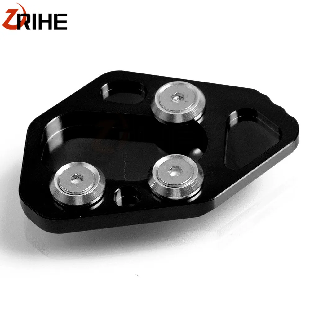 CNC Aluminum Motorcycle Side Stand Pad Enlargement Plate Kickstand Extension for BMW F800R 2009-2014 HP2 2008-2010 R1200S 06-08 |