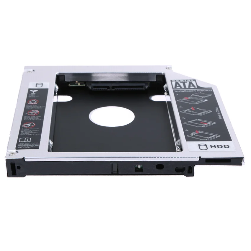 Алюминиевый 2 5 &quotстандартный SATA 12 7 мм HDD корпус SSD жесткий диск Caddy адаптер Bay