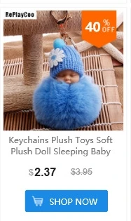 Play Dead Rabbit Fur Kawaii, плюшевая кукла-кролик, мягкие игрушки-животные, Маленькая подвеска, брелок, Модный меховой помпон GMR016