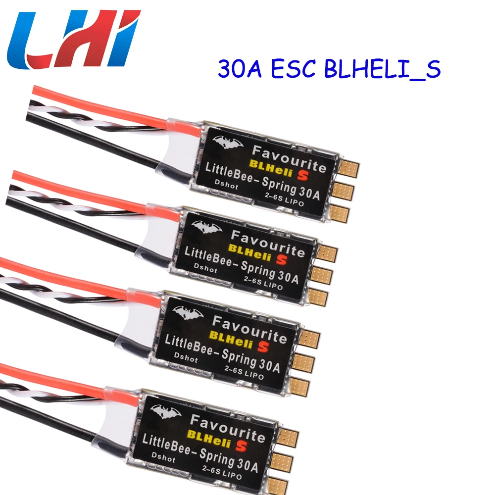Любимый FVT LittleBee 30A S 4 шт. ESC BLHeli_S OPTO 2 6 для квадрокоптера|Детали и аксессуары| |