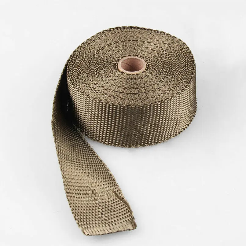 Лента для обмотки выхлопной трубы 2 дюйма + комплект из 4 стяжек стекловолокно 15