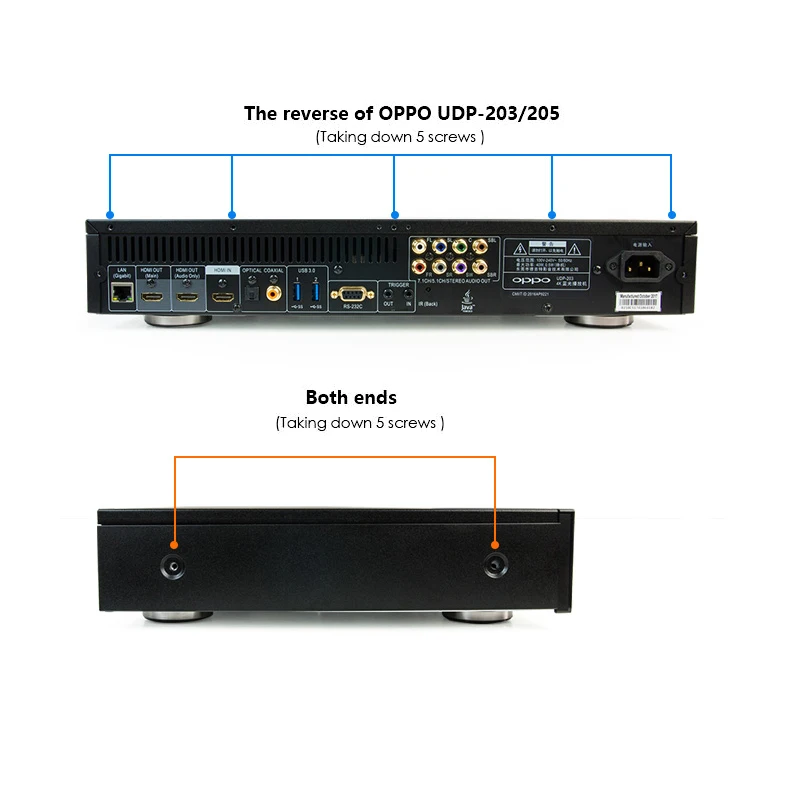 Обновление встроенной линейной платы питания для OPPO UDP203/205 модифицированное Обновление качества изображения и звука T0606
